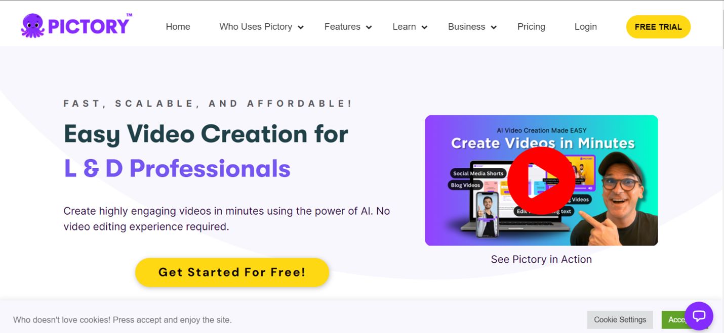 Pictory-The world's Best-Loved Online AI Video Editor.